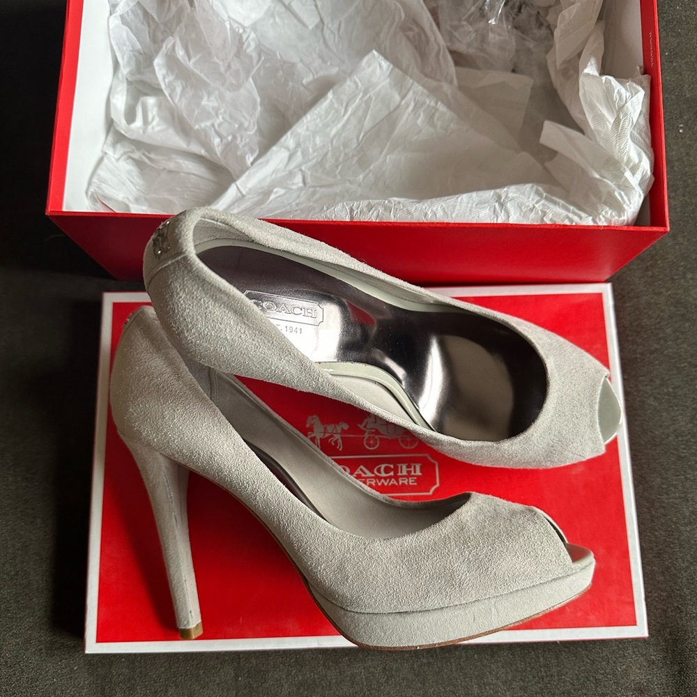 Coach Suede heels
